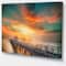 Designart - Wooden Pier - Landscape Photo Canvas Art Print